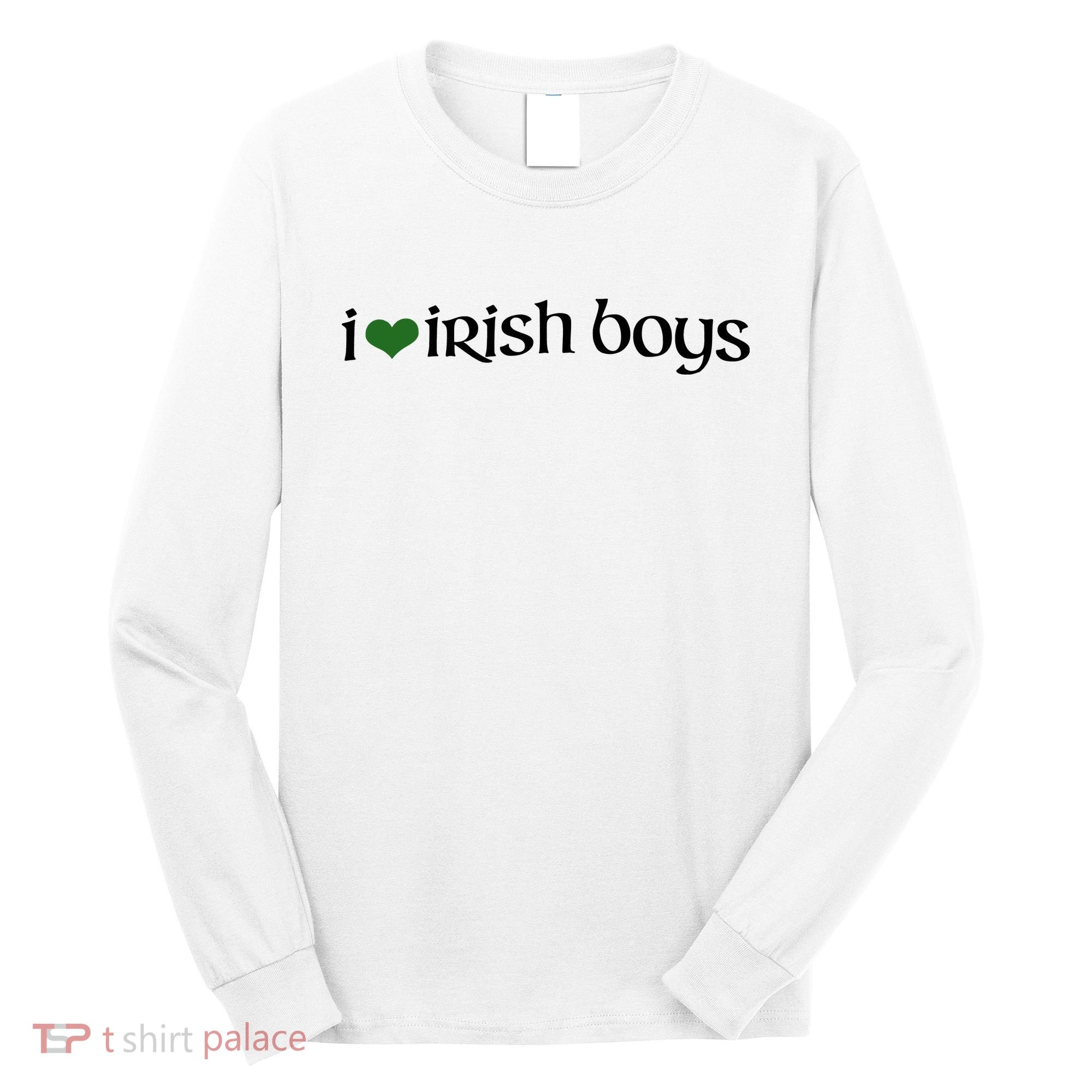 I Love Irish Boy Long Sleeve Shirt