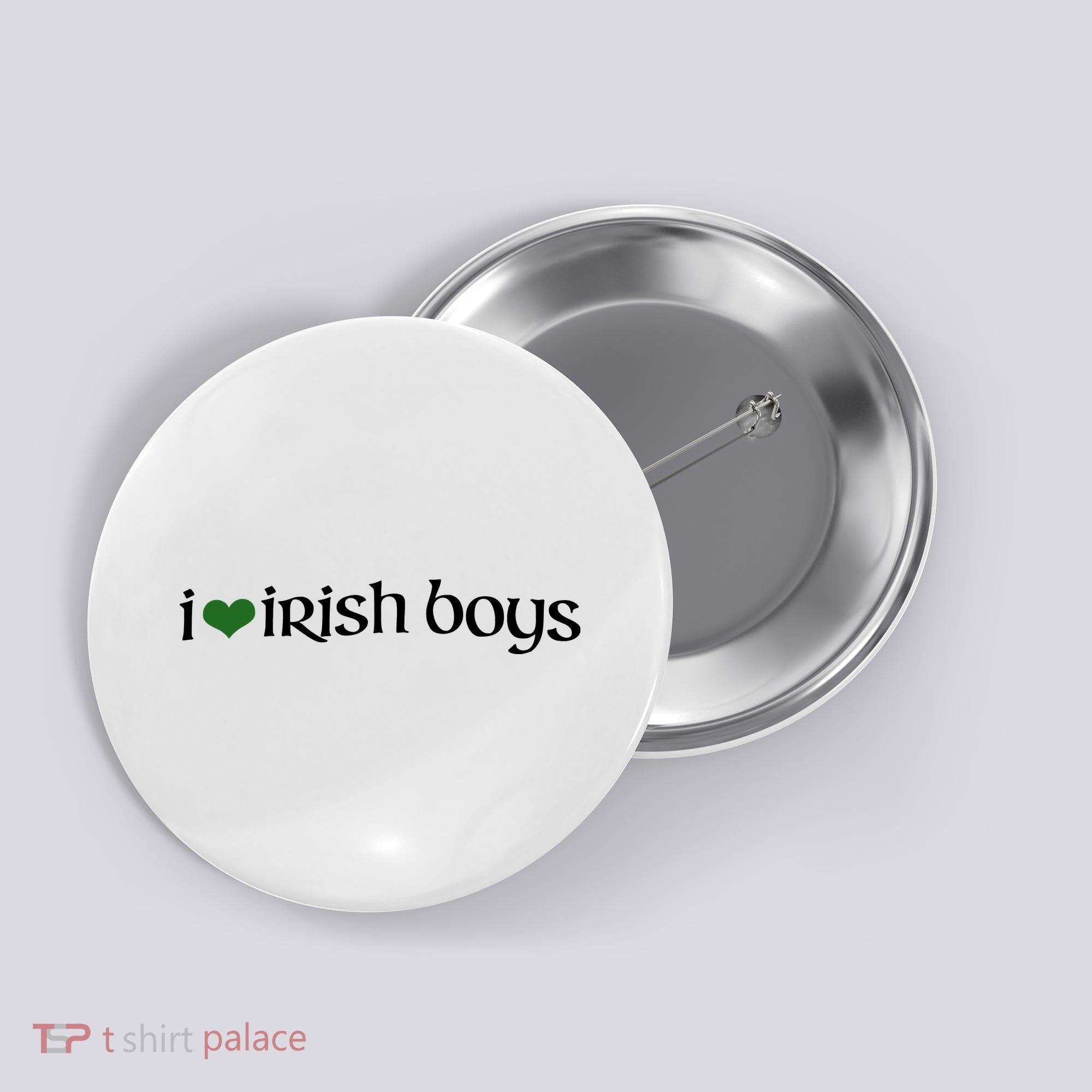 I Love Irish Boy Button