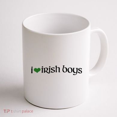 I Love Irish Boy Coffee Mug back