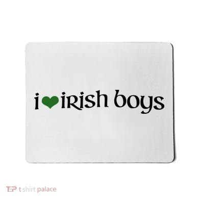 I Love Irish Boy Mousepad