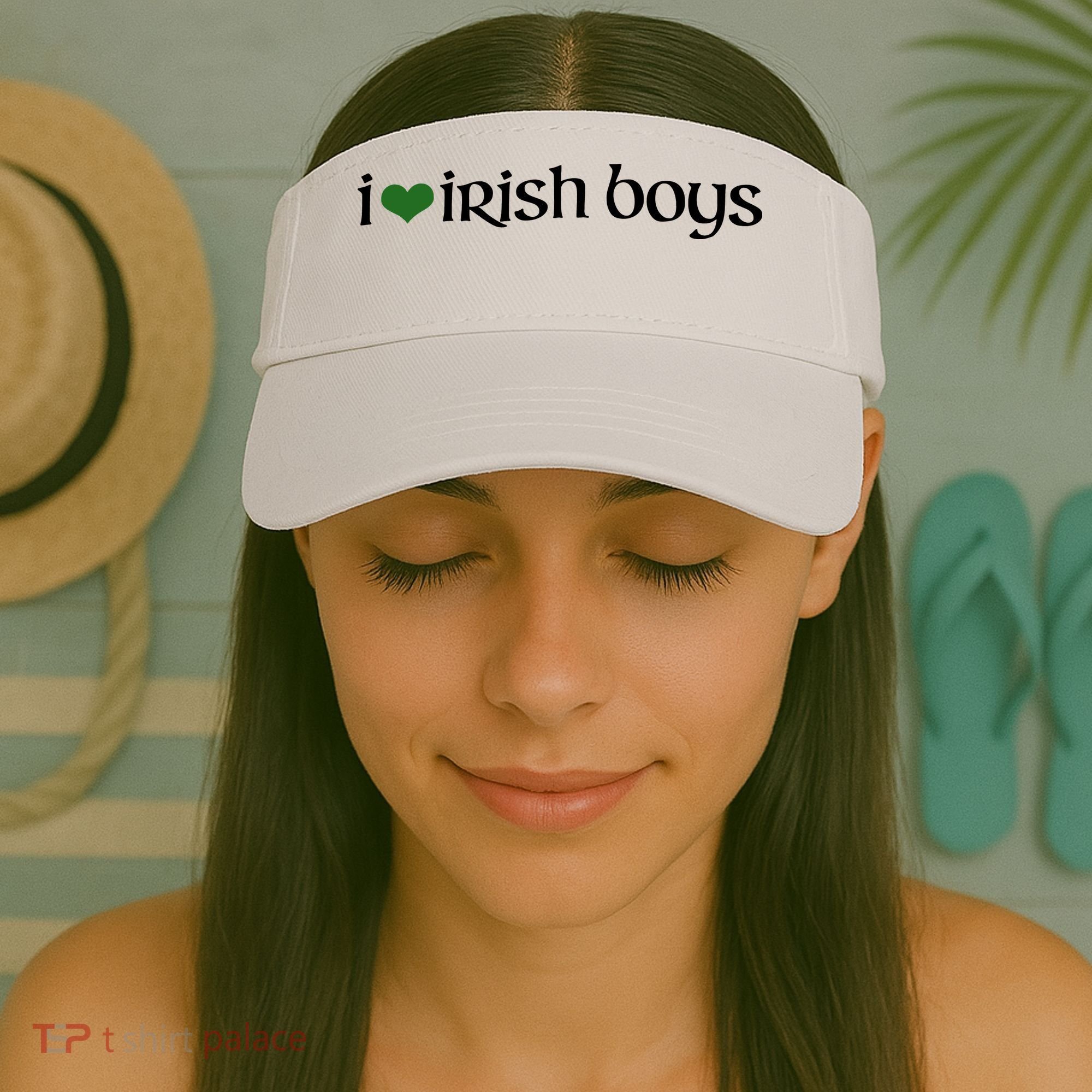 I Love Irish Boy Visor