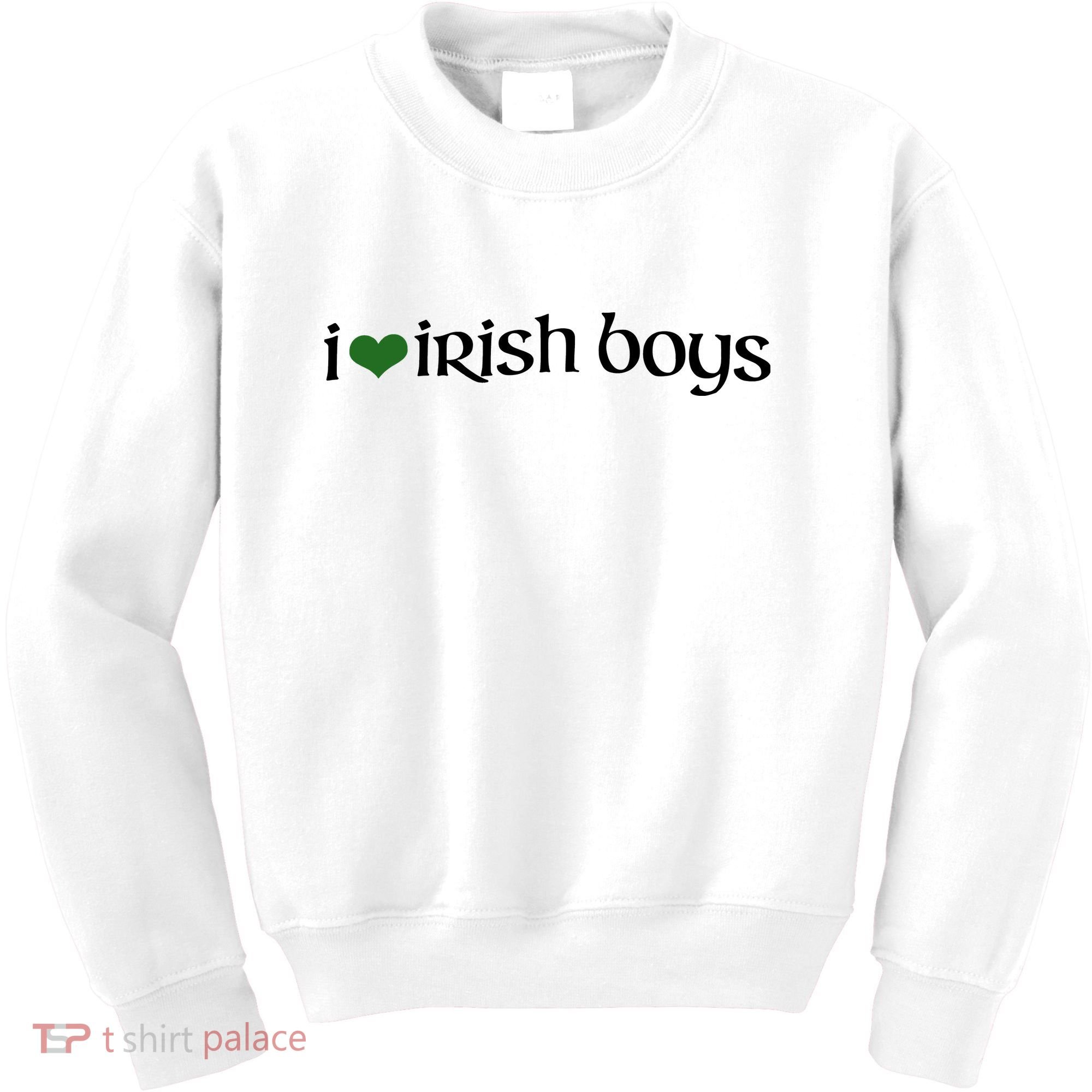 I Love Irish Boy Kids Sweatshirt