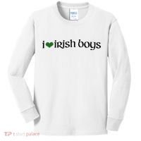 I Love Irish Boy Kids Long Sleeve Shirt thumb 0