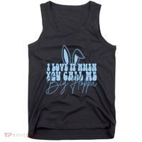 I Love It When You Call Me Big Hoppa Bunny Ear Easter Day Tank Top thumb 0
