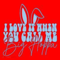 I Love It When You Call Me Big Hoppa Bunny Ear Easter Day Santa Hat thumb 1