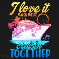 I Love It When We're Cruisin Together 2026 Cruise Vacation Women's Tank Top thumb 5