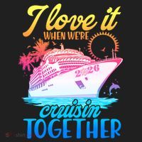 I Love It When We're Cruisin Together 2026 Cruise Vacation Zone Performance Long-Sleeve T-Shirt thumb 2