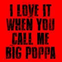 I Love It When You Call Me Big Poppa Gift Funny Father's Day Gift Santa Hat thumb 1