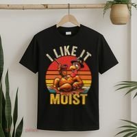 I Like It Moist Thanksgiving Costume Turkey Day Gift Leg Day T-Shirt thumb 2