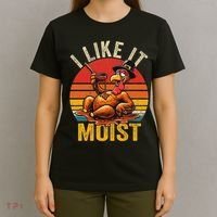 I Like It Moist Thanksgiving Costume Turkey Day Gift Leg Day T-Shirt thumb 4