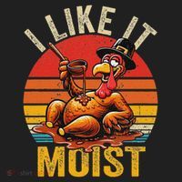 I Like It Moist Thanksgiving Costume Turkey Day Gift Leg Day Beanie thumb 2