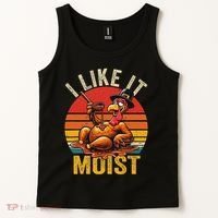I Like It Moist Thanksgiving Costume Turkey Day Gift Leg Day Tank Top thumb 2