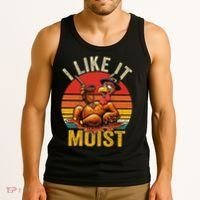 I Like It Moist Thanksgiving Costume Turkey Day Gift Leg Day Tank Top thumb 3