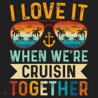 I Love It When WeRe Cruising Together Cruise Lover Kids Long Sleeve Plaid Pajama Set thumb 2