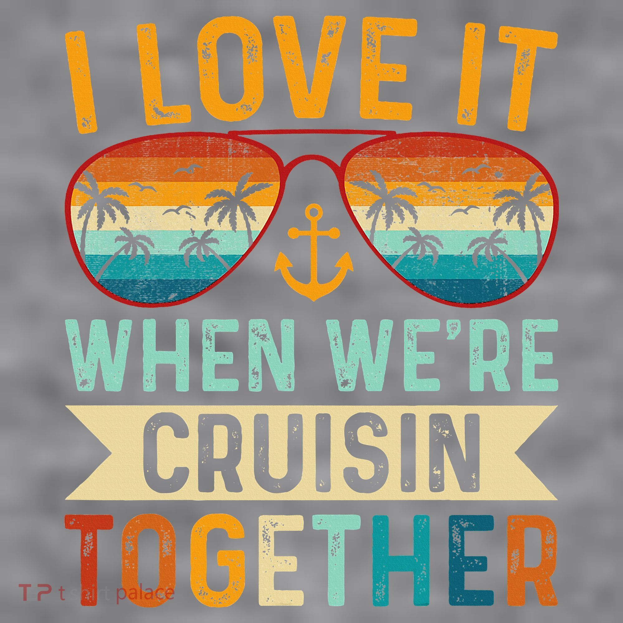 I Love It When WeRe Cruising Together Cruise Lover Women's Racerback Cropped Tank