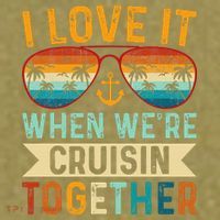 I Love It When WeRe Cruising Together Cruise Lover Garment-Dyed Women's Muscle Tee thumb 6