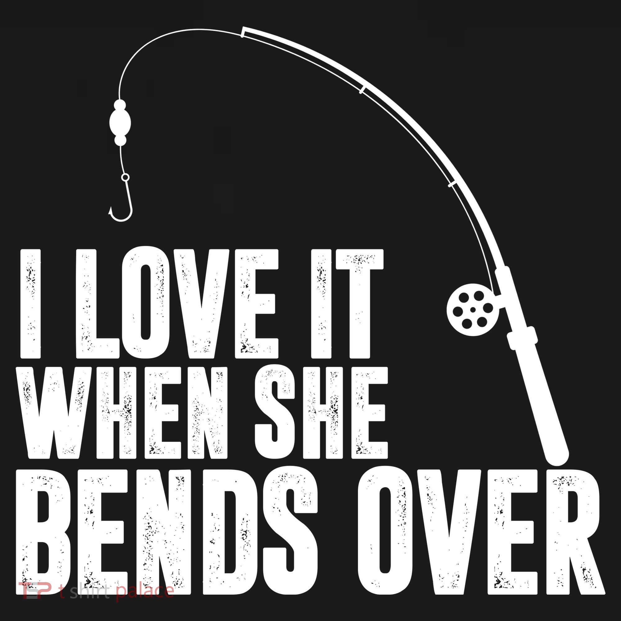 I Love It When She Bends Over Funny Fishing Ornament
