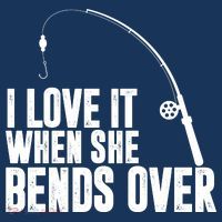 I Love It When She Bends Over Funny Fishing Women's Hoodie thumb 2