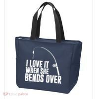 I Love It When She Bends Over Funny Fishing Tote Bag thumb 3