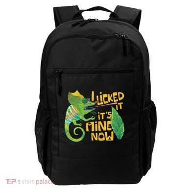 I Licked It, It's Mine Now Colourful Chameleon Backpack