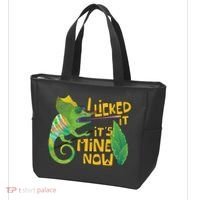 I Licked It, It's Mine Now Colourful Chameleon Tote Bag thumb 3