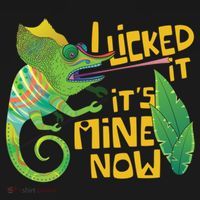 I Licked It, It's Mine Now Colourful Chameleon Tote Bag thumb 4