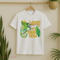 I Licked It, It's Mine Now Colourful Chameleon T-Shirt thumb 2