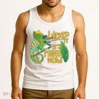 I Licked It, It's Mine Now Colourful Chameleon Tank Top thumb 3