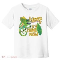 I Licked It, It's Mine Now Colourful Chameleon Toddler T-Shirt thumb 0