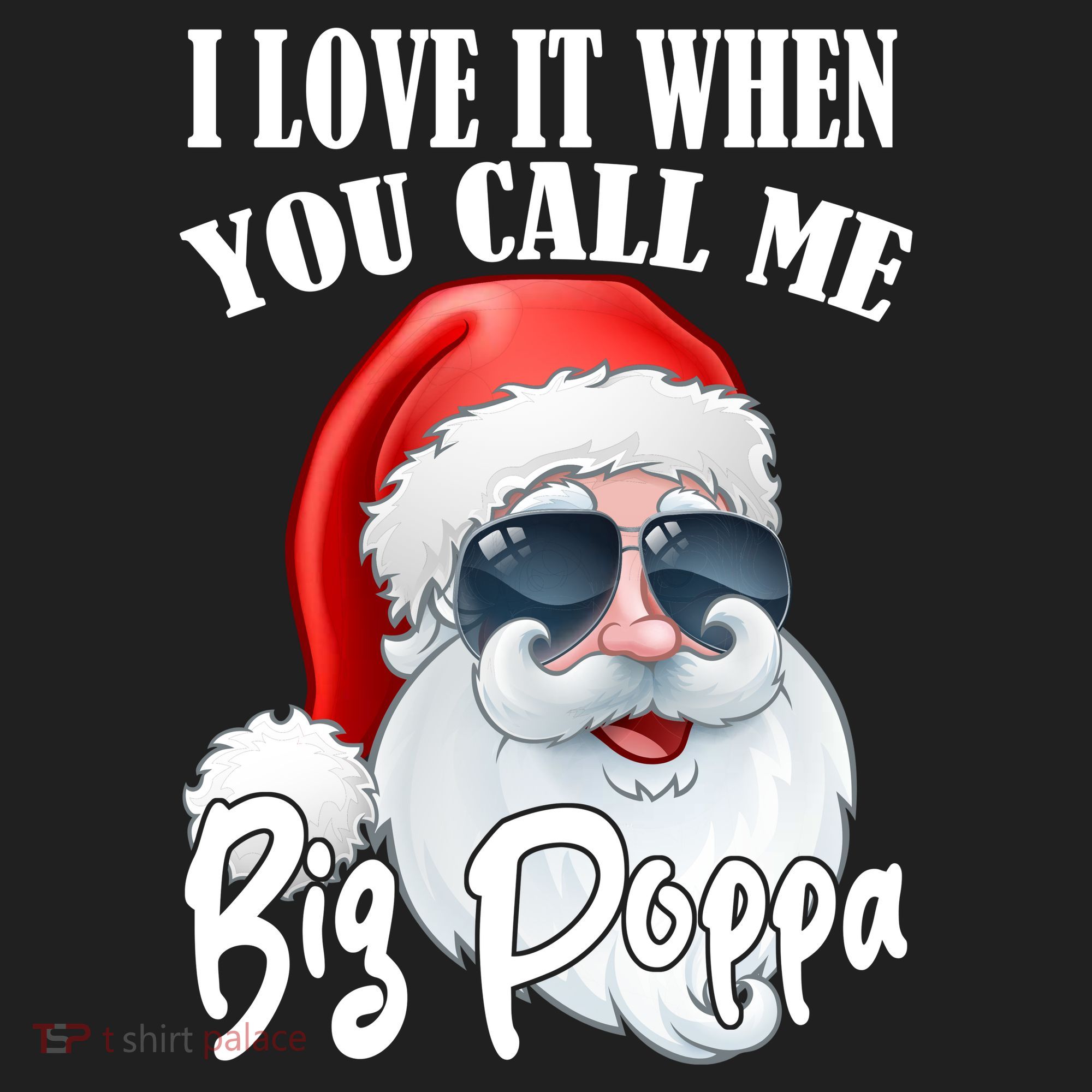 I Love It When You Call Me Big Poppa Funny Santa Claus Beanie