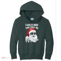 I Love It When You Call Me Big Poppa Funny Santa Claus Kids Hoodie thumb 0