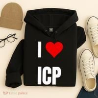 I Love Icp . Crypto Saying For The Blockchain And Token Nerd Hoodie thumb 4