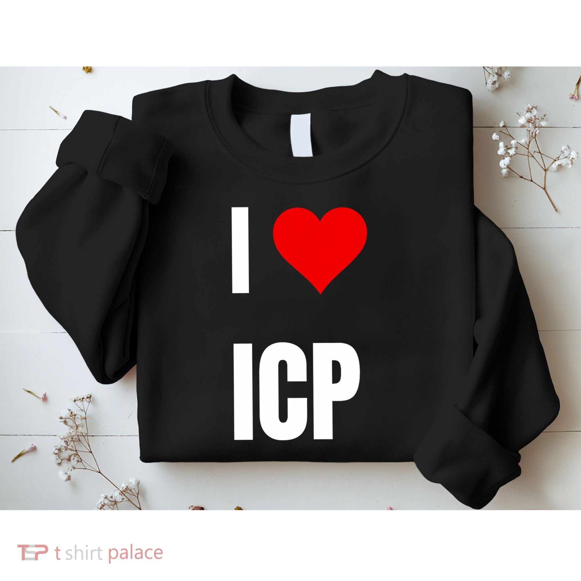 I Love Icp . Crypto Saying For The Blockchain And Token Nerd Sweatshirt