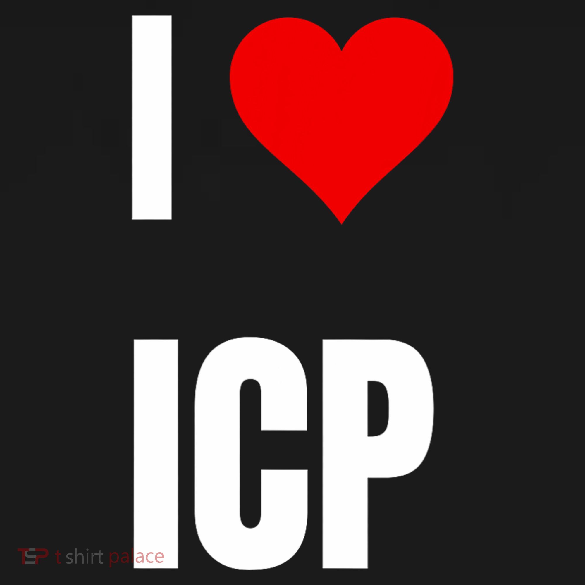 I Love Icp . Crypto Saying For The Blockchain And Token Nerd T-Shirt
