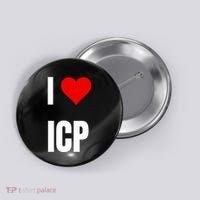 I Love Icp . Crypto Saying For The Blockchain And Token Nerd Button thumb 0