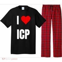 I Love Icp . Crypto Saying For The Blockchain And Token Nerd Pajama Set thumb 0