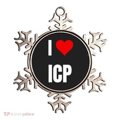 I Love Icp . Crypto Saying For The Blockchain And Token Nerd Ornament