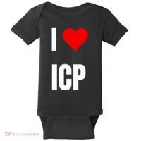 I Love Icp . Crypto Saying For The Blockchain And Token Nerd Baby Bodysuit thumb 0