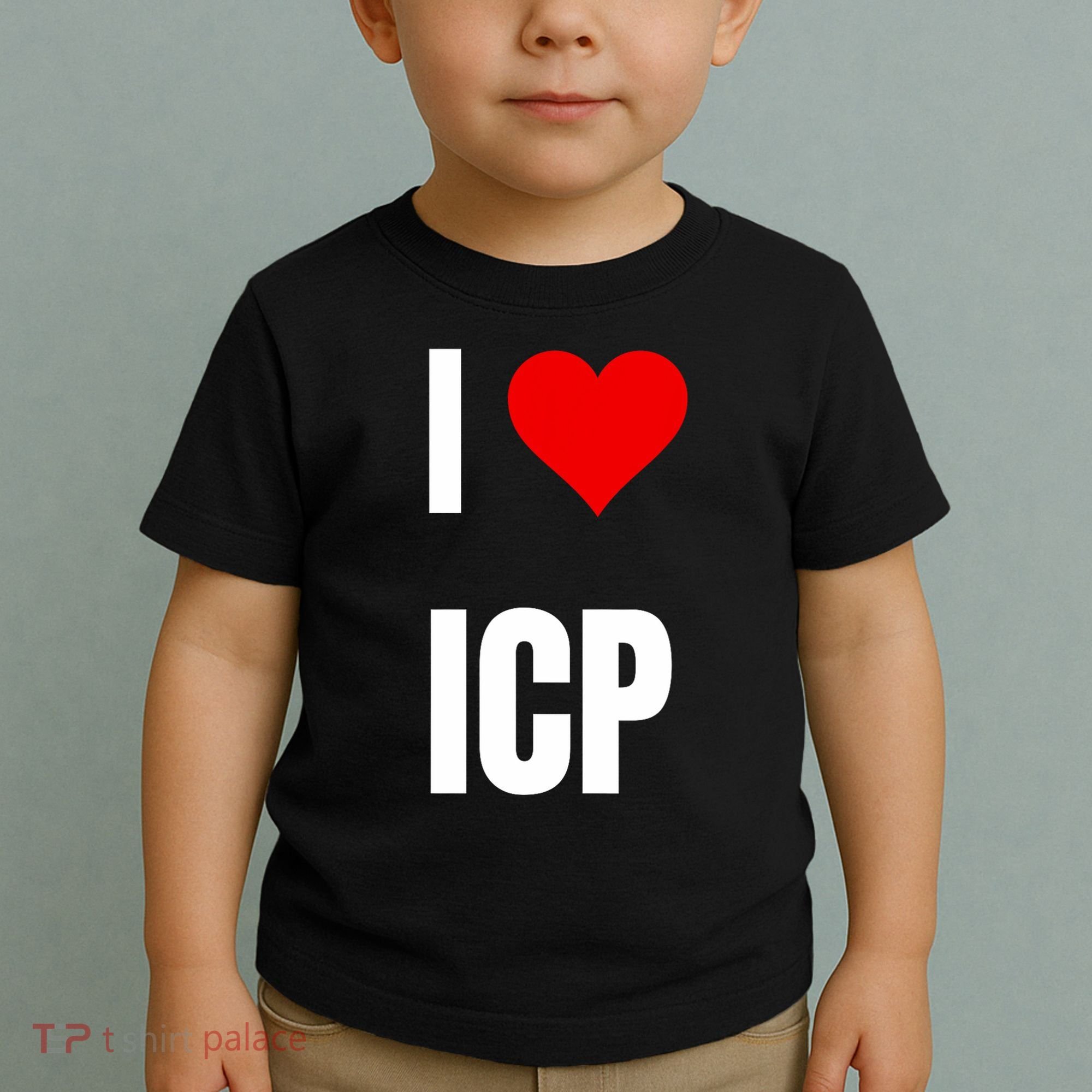 I Love Icp . Crypto Saying For The Blockchain And Token Nerd Toddler T-Shirt