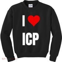 I Love Icp . Crypto Saying For The Blockchain And Token Nerd Kids Sweatshirt thumb 0