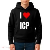 I Love Icp . Crypto Saying For The Blockchain And Token Nerd Kids Hoodie thumb 4