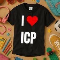 I Love Icp . Crypto Saying For The Blockchain And Token Nerd Kids T-Shirt thumb 3