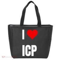 I Love Icp . Crypto Saying For The Blockchain And Token Nerd Tote Bag thumb 0