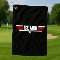 Iceman Logo Ice Man Golf Towel thumb 1