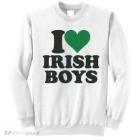 I Love Irish Boy I Heart Irish Funny St Patricks Day Sweatshirt thumb 0