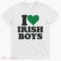 I Love Irish Boy I Heart Irish Funny St Patricks Day T-Shirt thumb 0