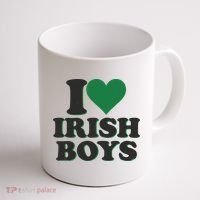 I Love Irish Boy I Heart Irish Funny St Patricks Day Coffee Mug thumb 1