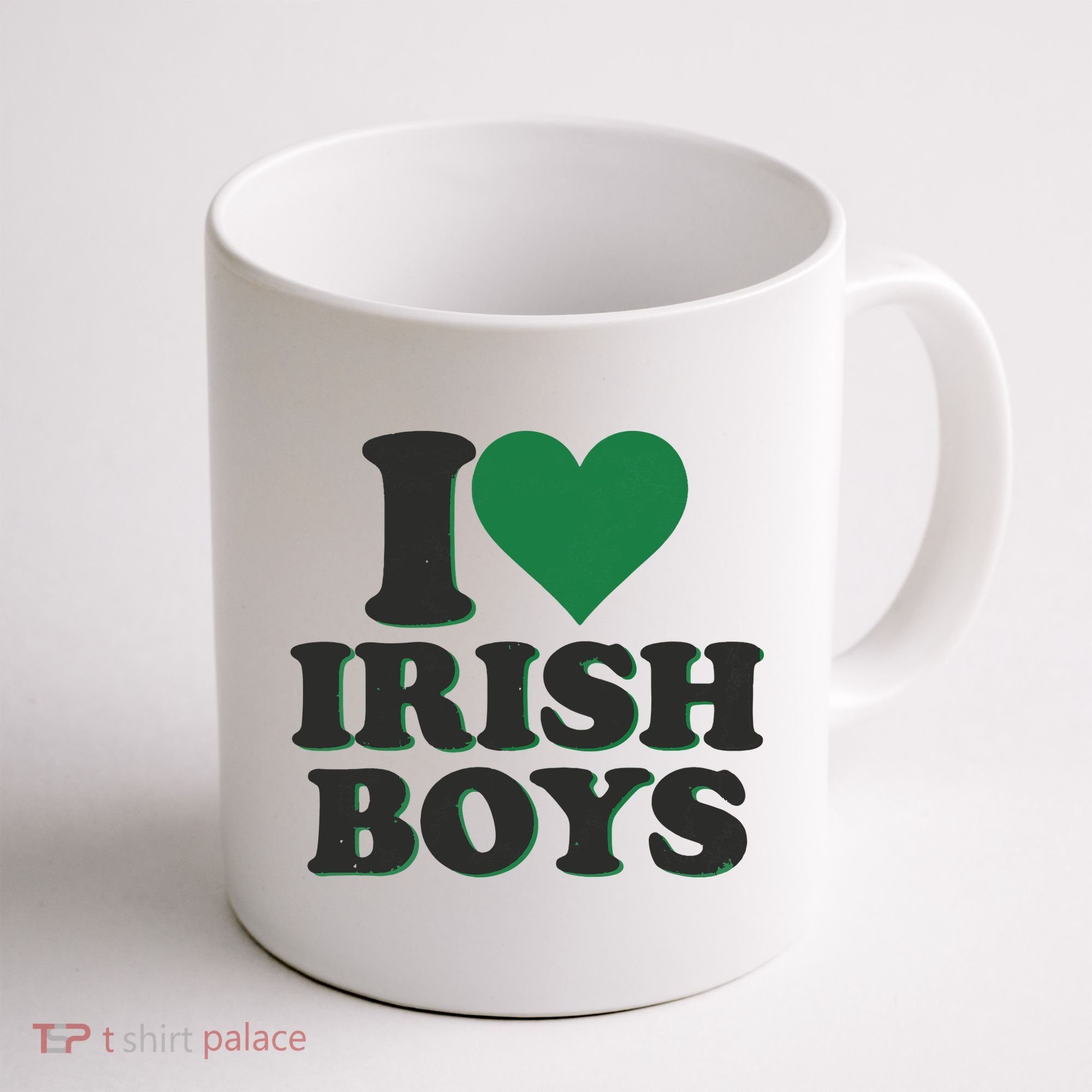 I Love Irish Boy I Heart Irish Funny St Patricks Day Coffee Mug