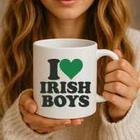 I Love Irish Boy I Heart Irish Funny St Patricks Day Coffee Mug thumb 3