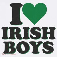 I Love Irish Boy I Heart Irish Funny St Patricks Day Women's Hoodie thumb 2